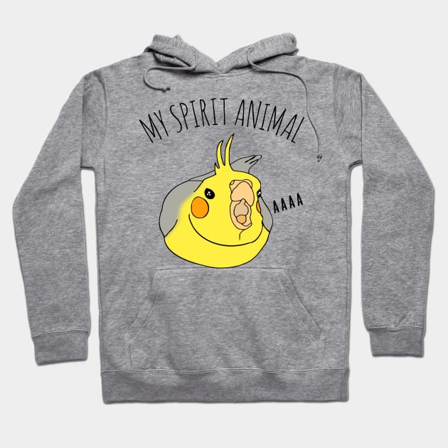 my spirit animal is an angry cockatiel Hoodie by FandomizedRose